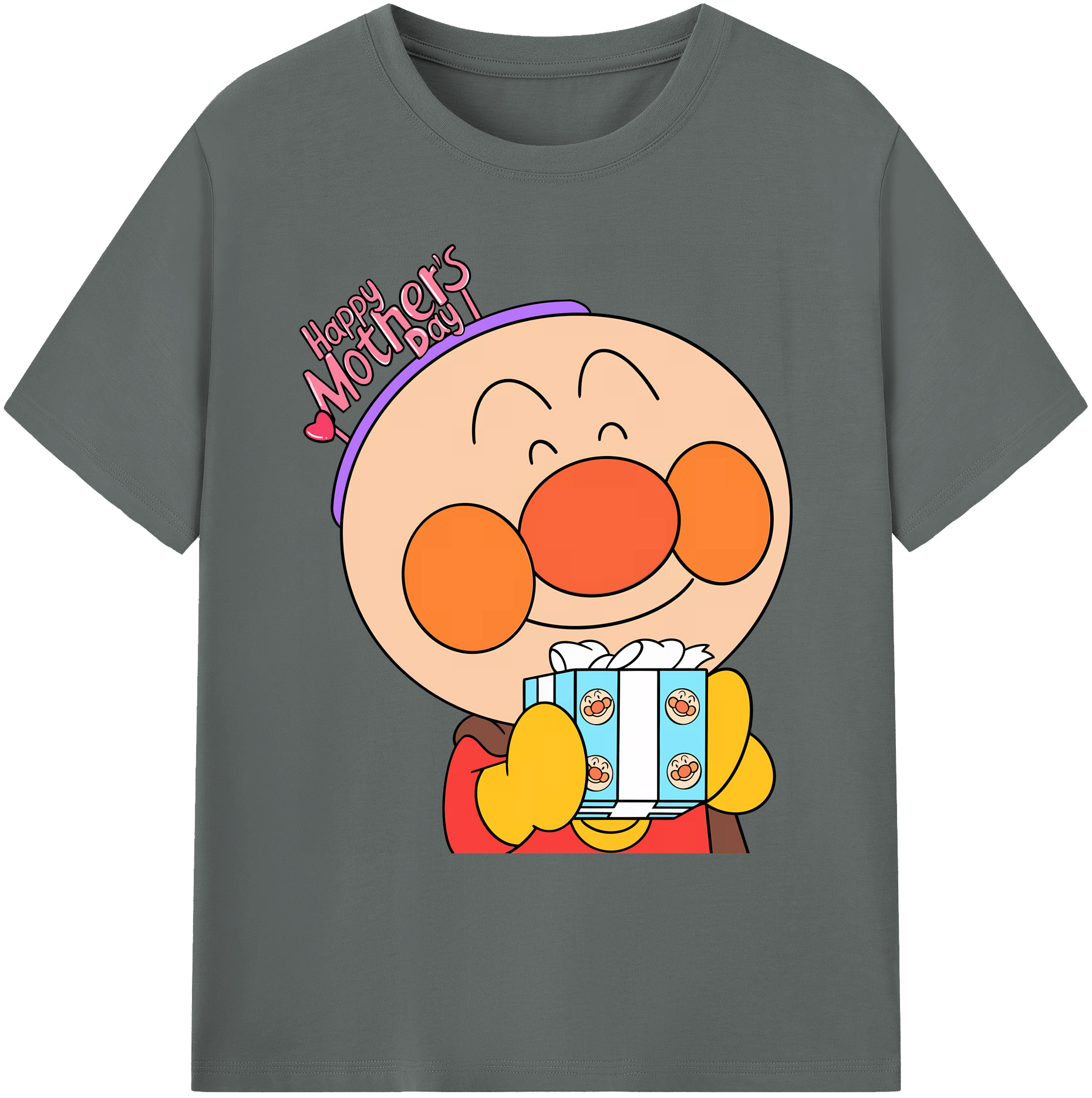 （画像用） アンパンマン Anpanman 綿100％ メンズ半袖Tシャツ｜肌触りやわらか＆通気性